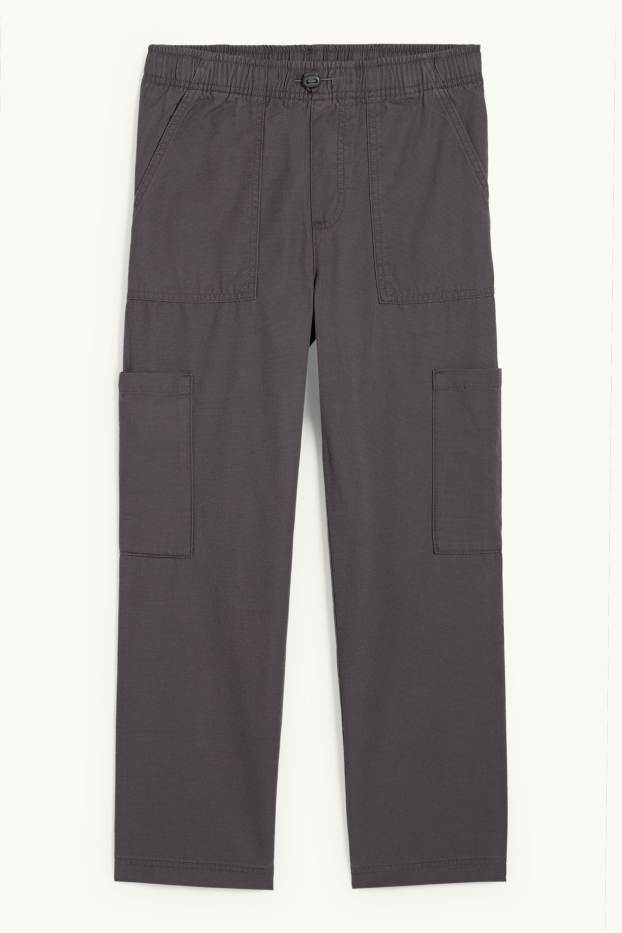 Nen - Pantalons cargo - gris fosc