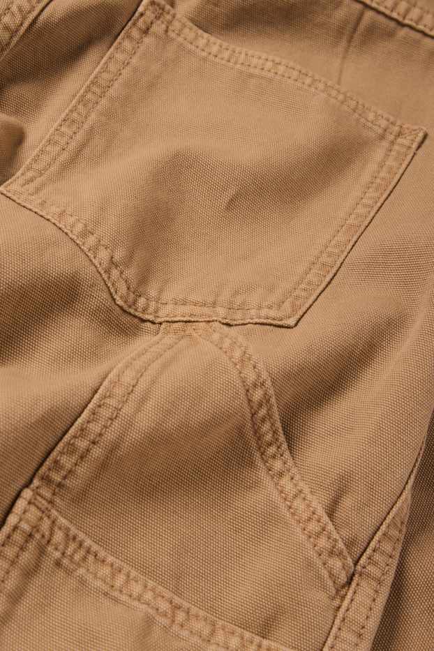 Kinder Buben - Stoffhose - hellbraun