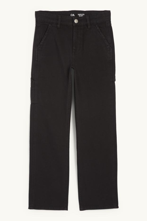 Children Boys - Cloth trousers - black