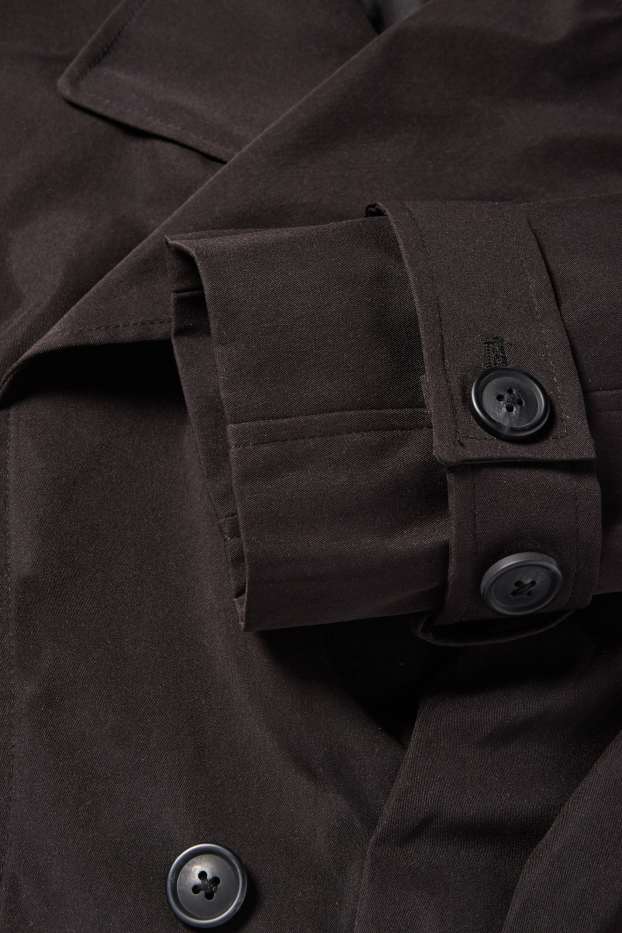 Dámské - Krátký trenčkot - černá