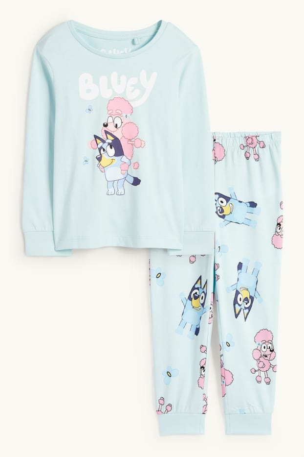Enfants filles - Bluey - pyjama - 2 pièces - vert menthe