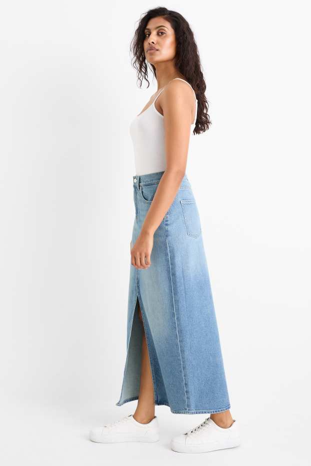 Damen - Jeansrock - jeansblau