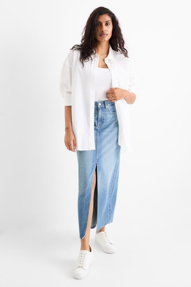 Damen - Jeansrock - jeansblau