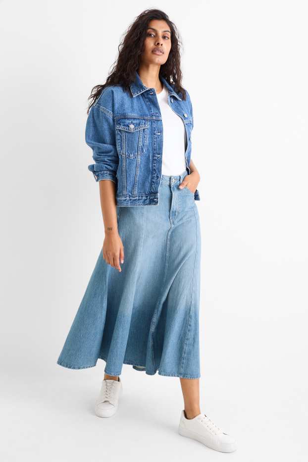 Damen - Jeansrock - jeansblau