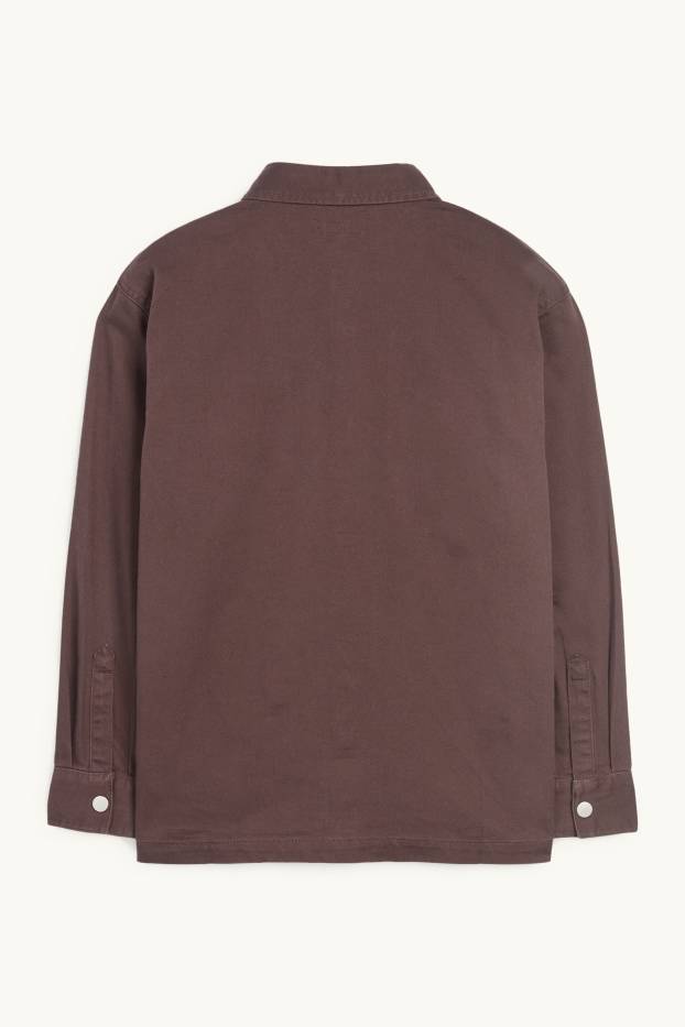 Enfants garçons - Chemise en jean - marron foncé