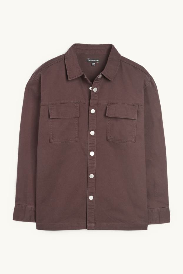 Enfants garçons - Chemise en jean - marron foncé