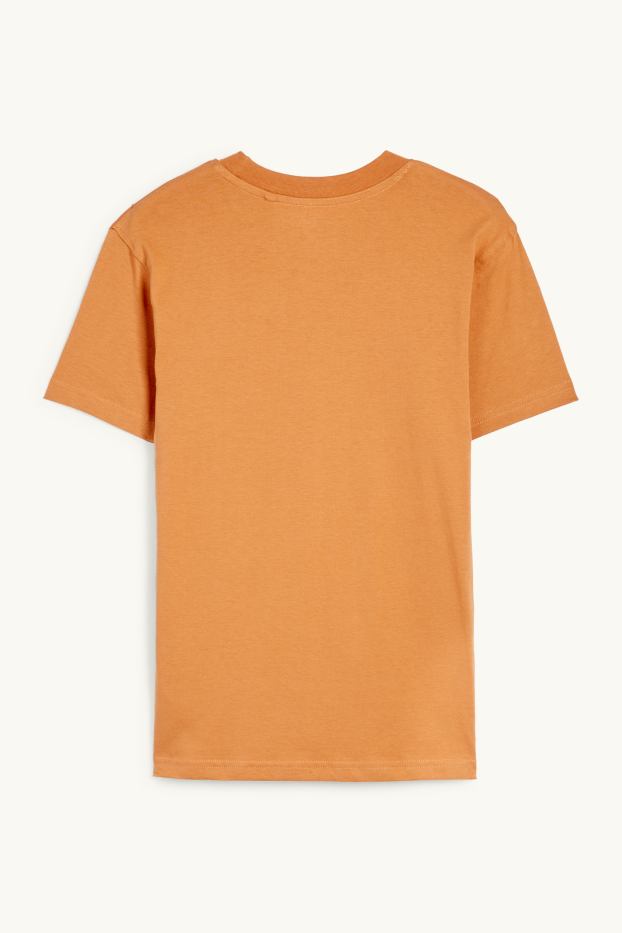 Kinderen: jongens - Skater - T-shirt - donker oranje