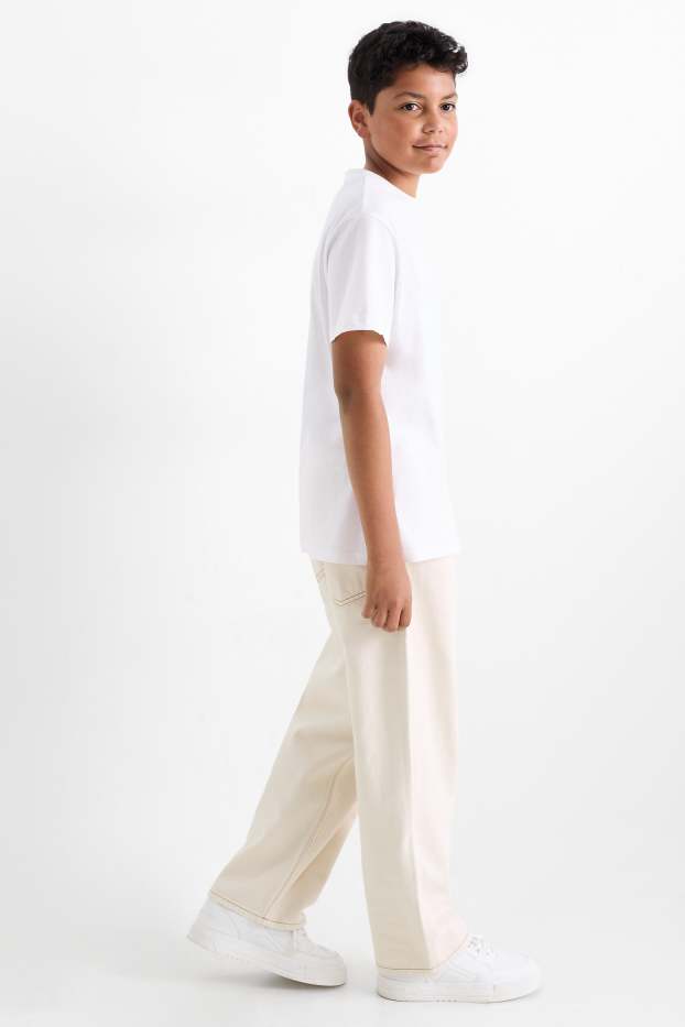 Enfants garçons - Baggy jean - beige clair