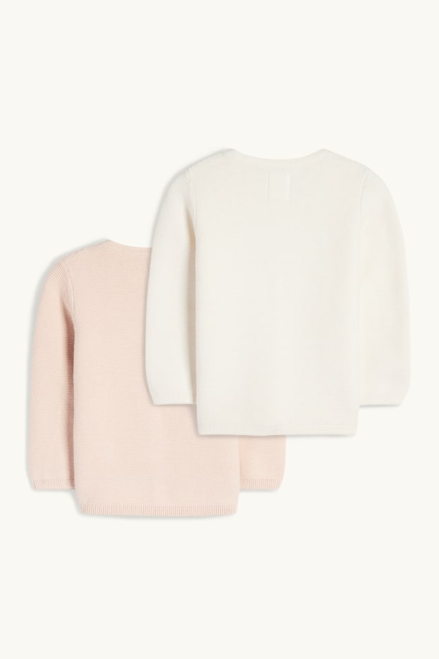 Baby Girls - Multipack of 2 - baby cardigans - rose