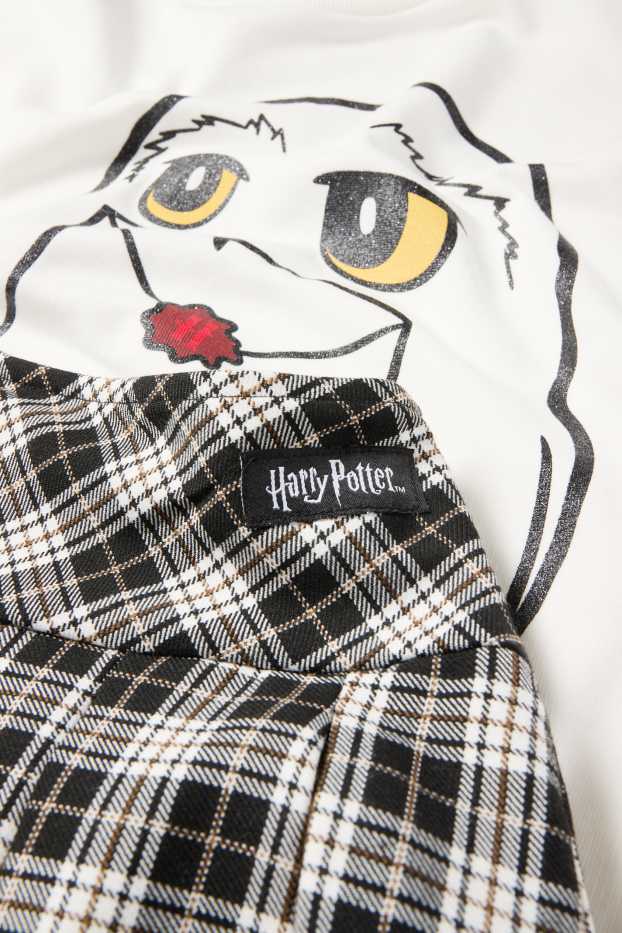 Enfants filles - Harry Potter - ensemble - sweat et jupe - 2 pièces - blanc