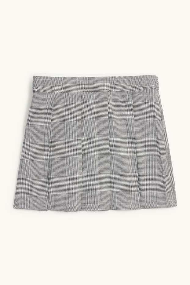 Bambine - Gonna - a quadretti - bianco / nero