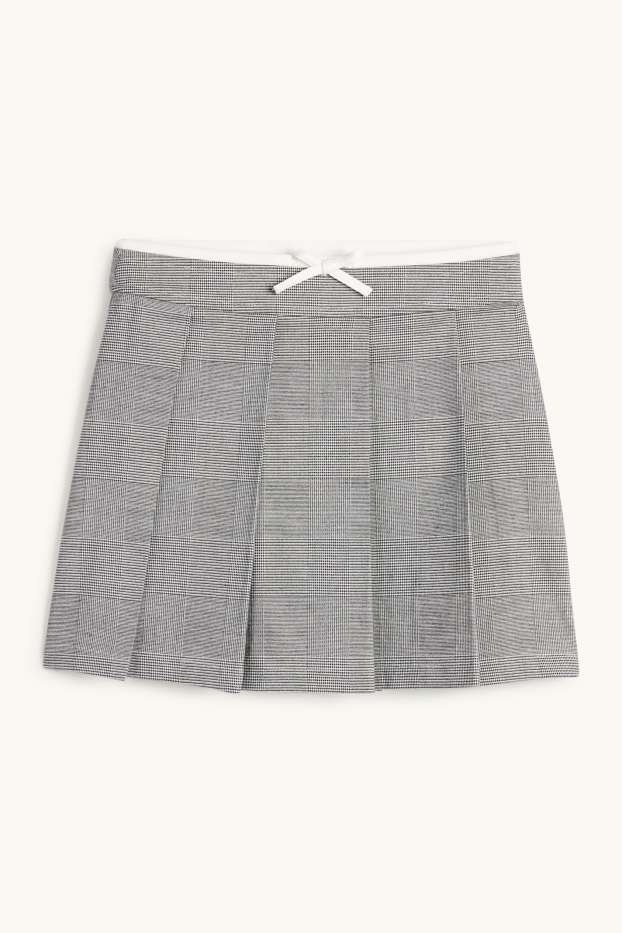 Bambine - Gonna - a quadretti - bianco / nero