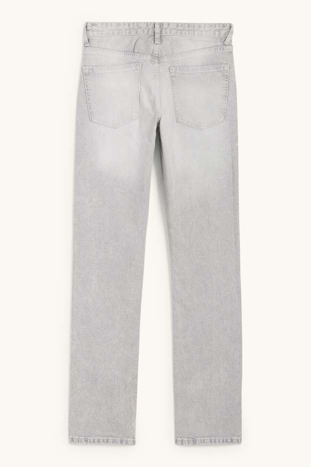 Femmes - Vintage straight jean - mid waist - LYCRA® - jean gris clair