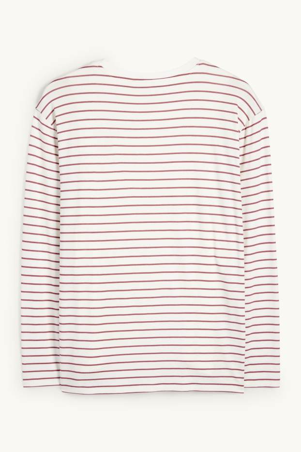 Women - Nursing top - polka dot - cremewhite