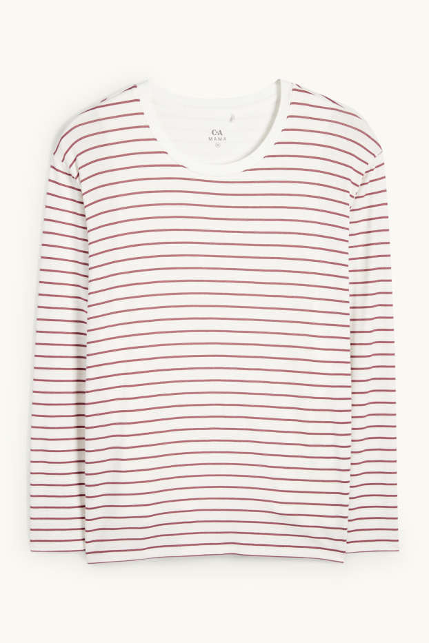 Women - Nursing top - polka dot - cremewhite