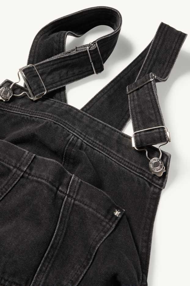 Femmes - Salopette en jean de grossesse - jean gris foncé