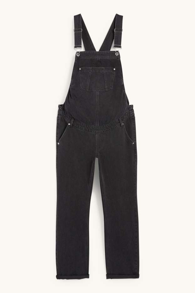 Femmes - Salopette en jean de grossesse - jean gris foncé