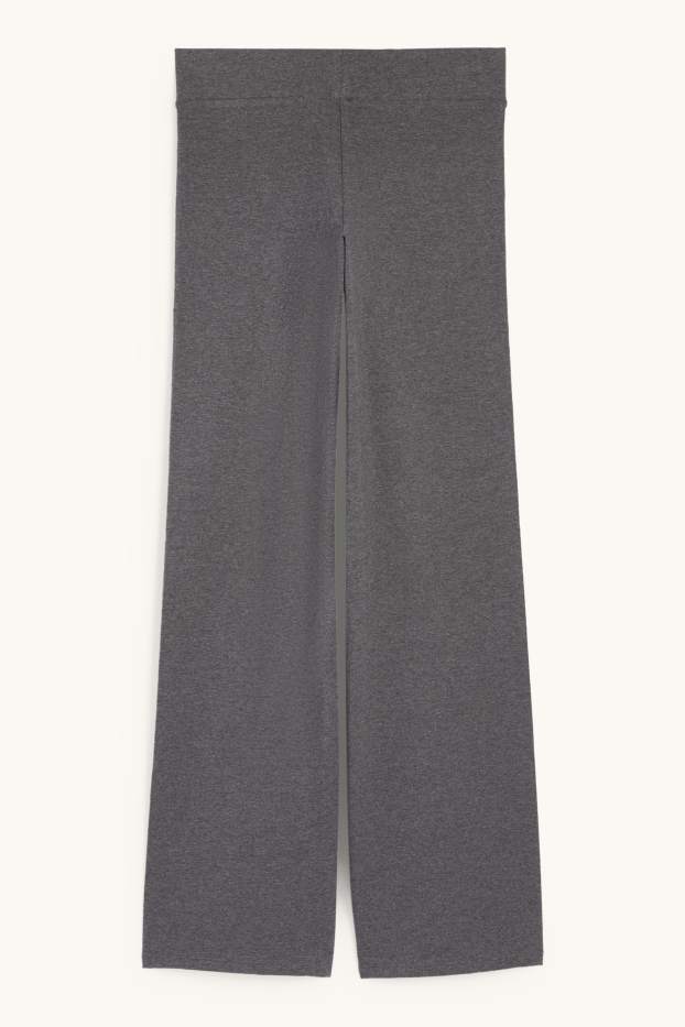 Women - Flared leggings - dark gray