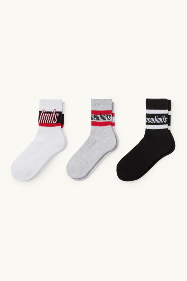 Children Boys - Multipack of 3 - tennis socks - gray