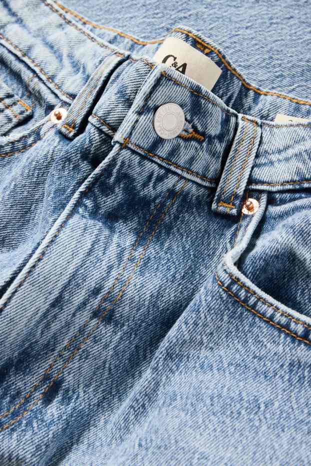 Femmes - Mom jean - high waist - LYCRA® - jean bleu