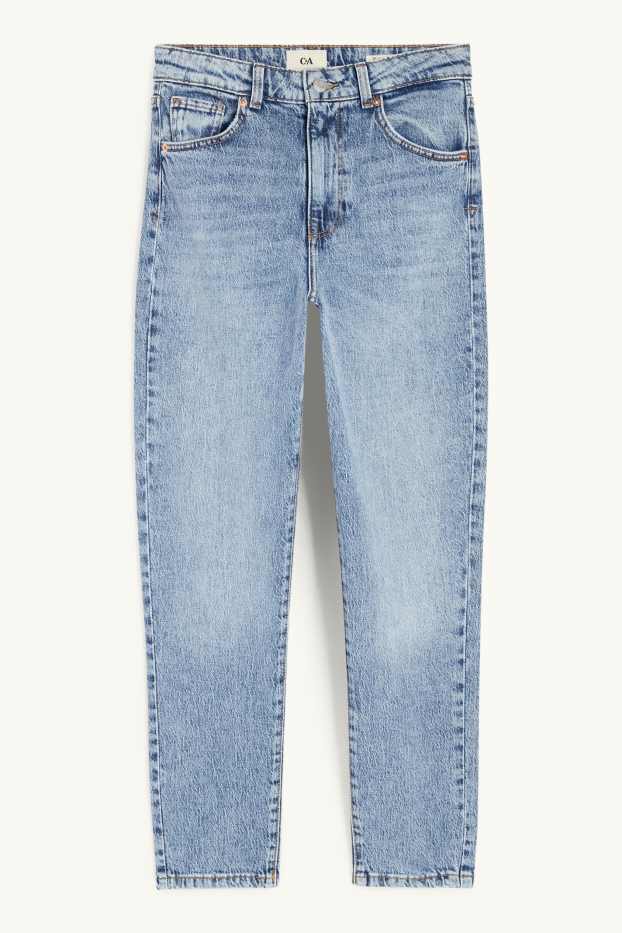 Femmes - Mom jean - high waist - LYCRA® - jean bleu