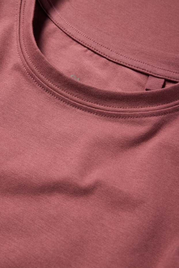 Damen - Langarmshirt - Slim Fit - bordeaux