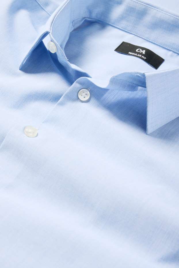 Heren - Business-overhemd - regular fit - kent - lichtblauw