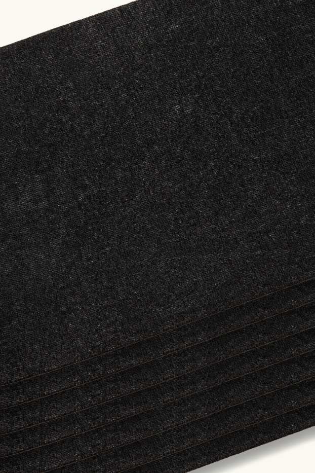 Dames - Set van 7 paar - pantysokjes - 30 DEN - zwart