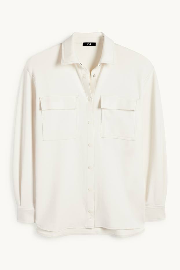 Femei - Bluză tip cămașă - alb-crem