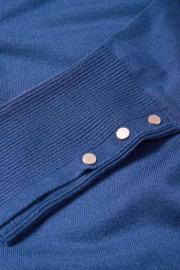 Femmes - Pull en maille fine - bleu