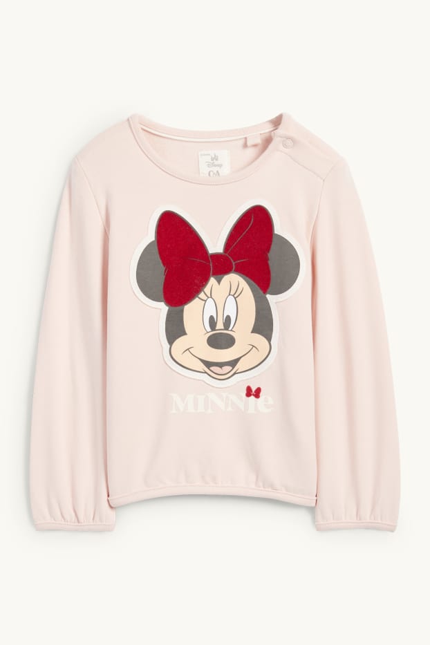 Baby Mädchen - Minnie Maus - Baby-Sweatshirt - rosa