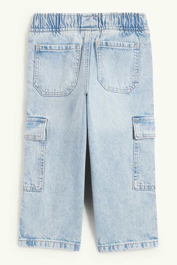 Kinder Jungen - Cargo Jeans - helljeansblau