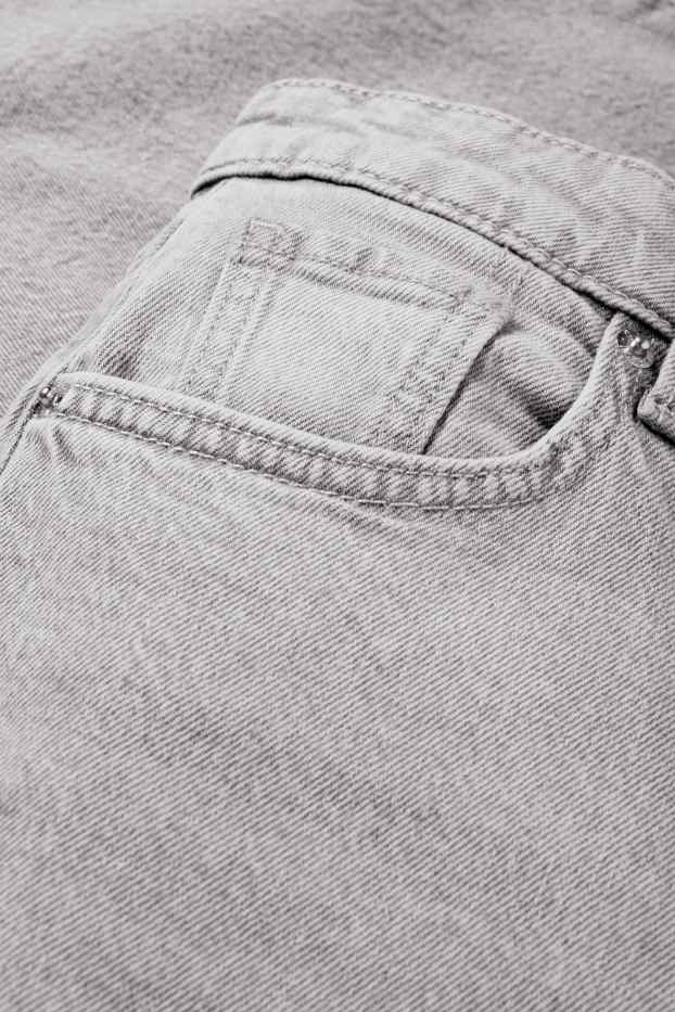 Femmes - Wide leg jean - high waist - jean gris clair