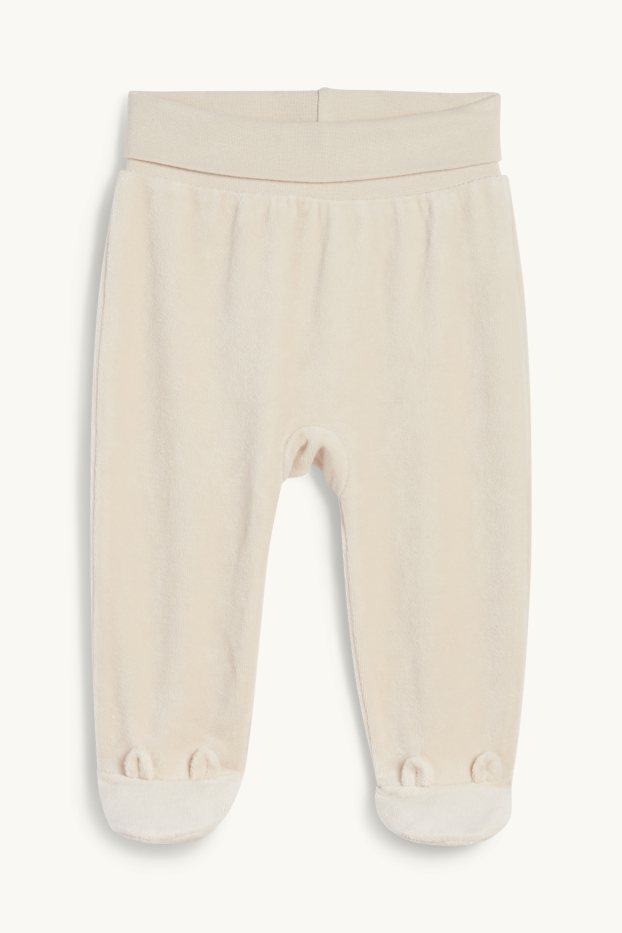Unisex - Knabbel & Babbel - babypyjama - 2-delig - crème wit