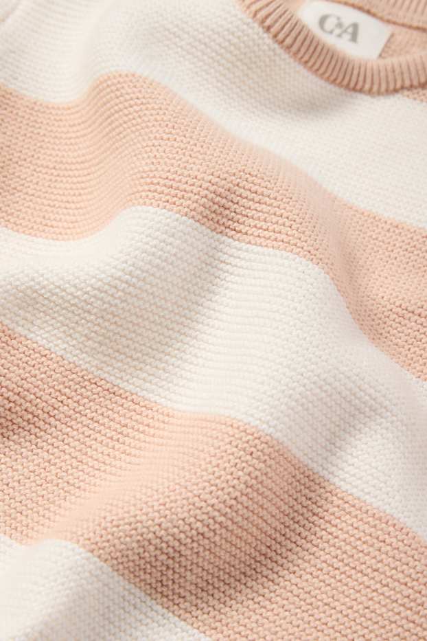 Baby Girls - Baby jumper - striped - light beige