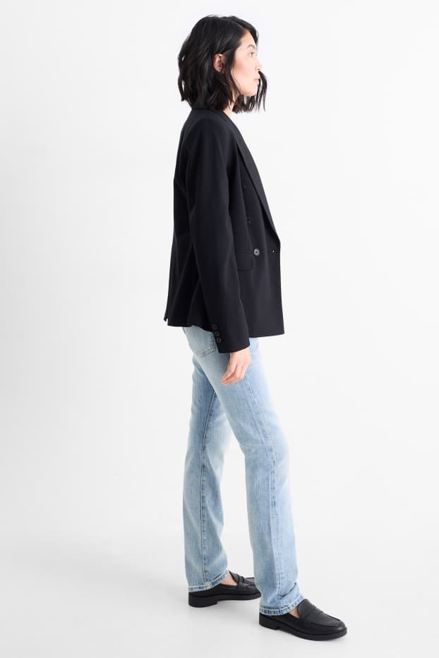 Femmes - Vintage straight jean - mid waist - LYCRA® - jean bleu