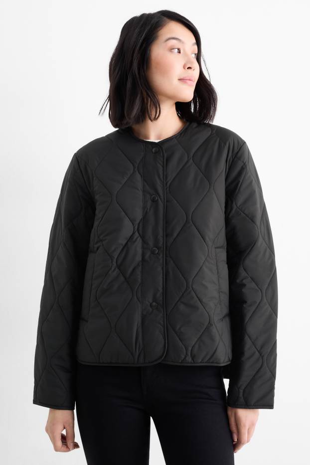 Damen - Steppjacke - schwarz