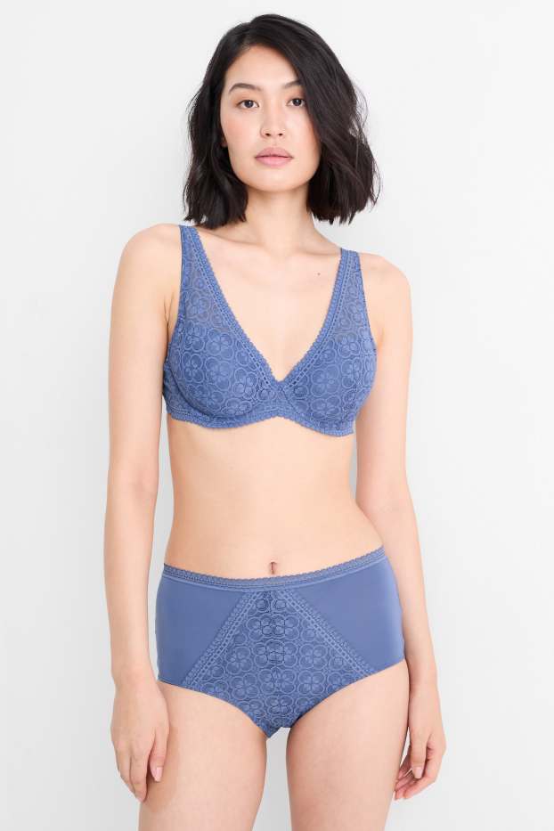 Damen - Slip - blau