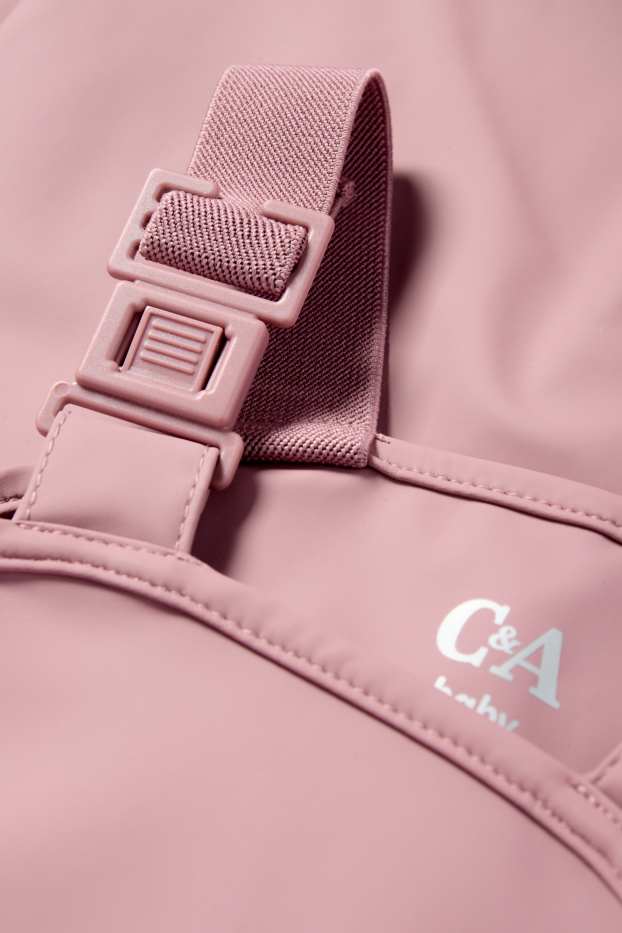 Baby Mädchen - Baby-Regenhose - wasserdicht - rosa
