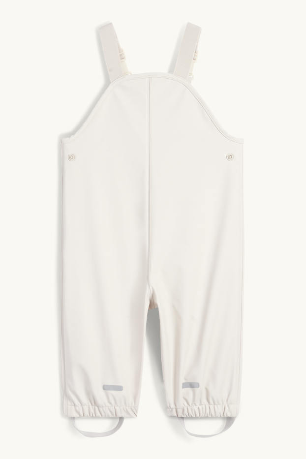 Baby Mädchen - Baby-Regenhose - wasserdicht - hellbeige