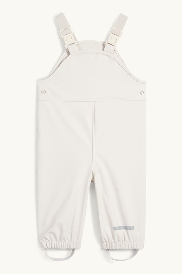 Baby Mädchen - Baby-Regenhose - wasserdicht - hellbeige