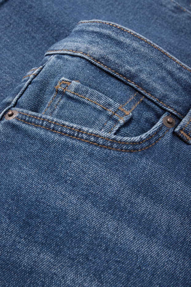 Damen - Flared Jeans - Mid Waist - jeansblau