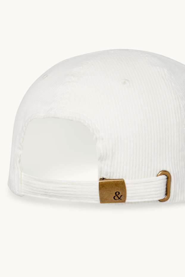 Damen - Cord-Cap - weiß