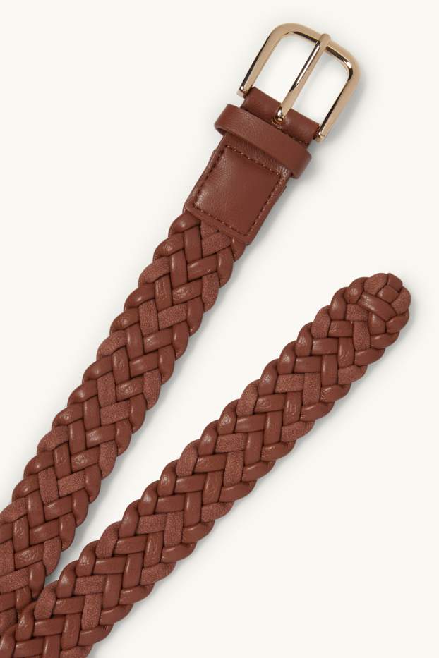 Femei - Curea - imitație de piele - maro