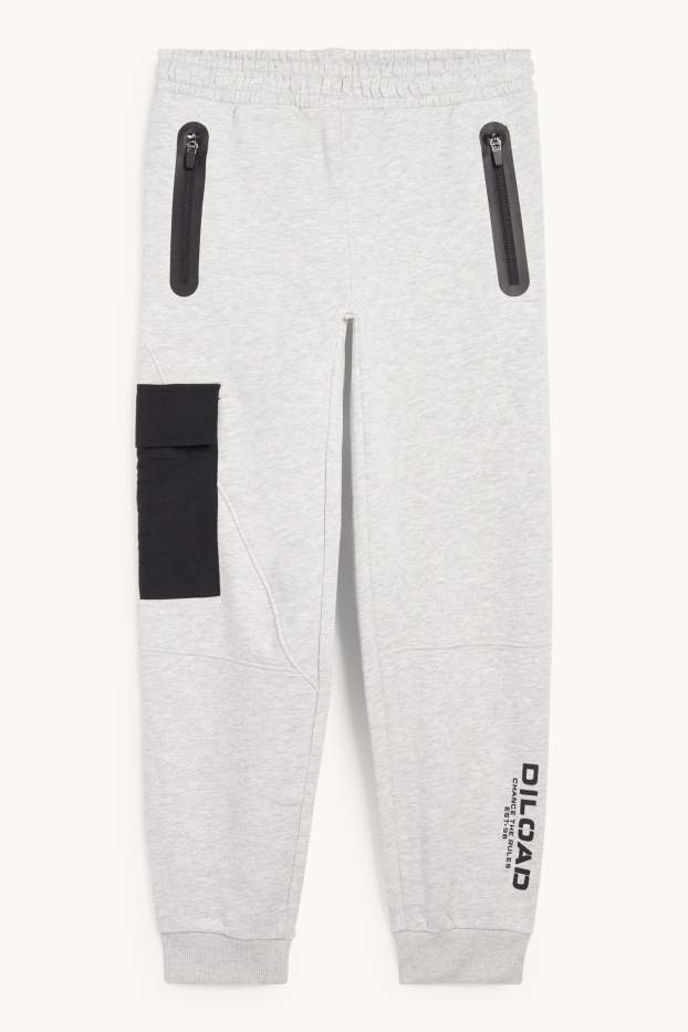 Children Boys - Joggers - light gray-melange