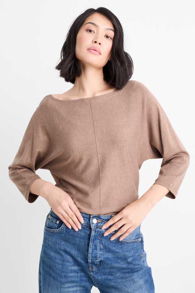 Dona - Jersei de punt fi - marró