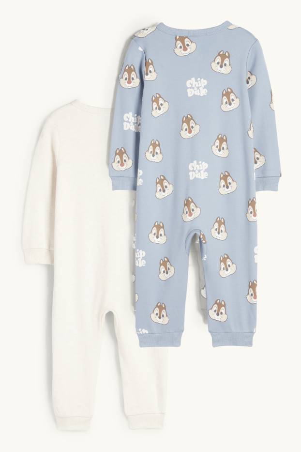 Baby Boys - Multipack of 2 - Chip ‘n’ Dale - baby sleepsuit - blue
