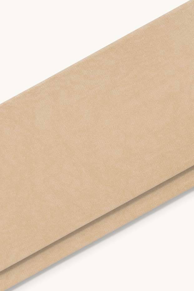 Dames - Set van 2 - panty - LYCRA® - 20 DEN - champagnekleurig