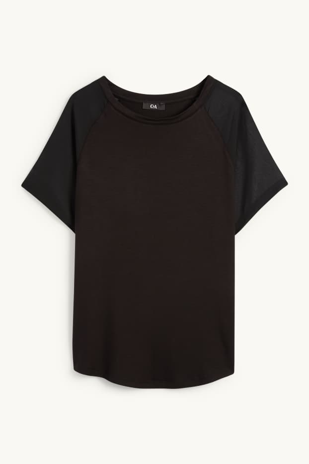 Femmes - T-shirt - regular fit - noir