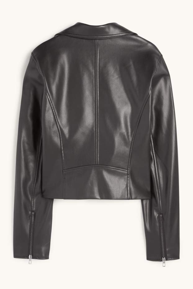 Damen - Bikerjacke - schwarz